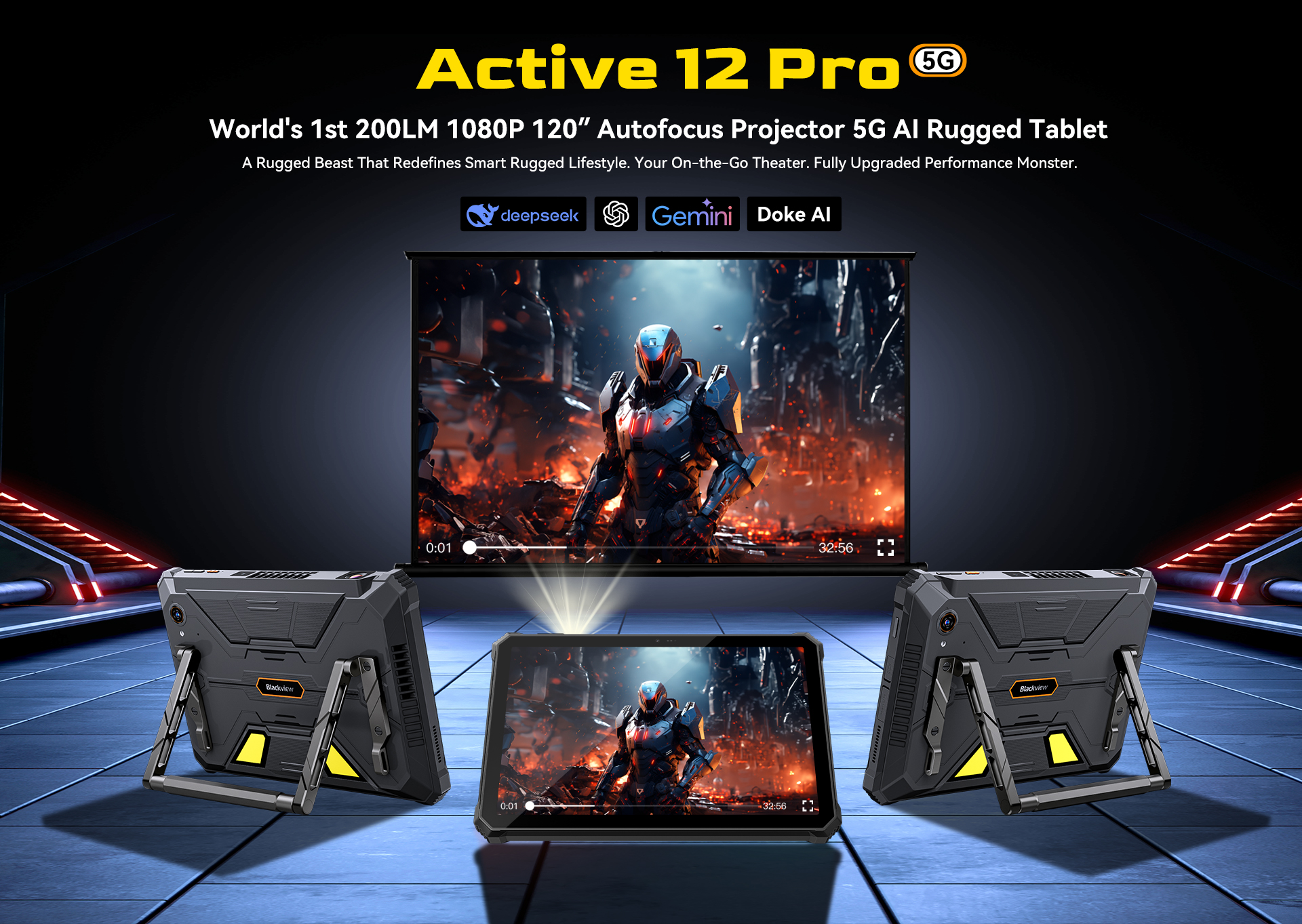 MEMELOKA Vetro Temperato 9H Per Blackview Active 12 PRO – 2 Pezzi, Antigraffio, HD, Anti-Impronta, Senza Bolle
