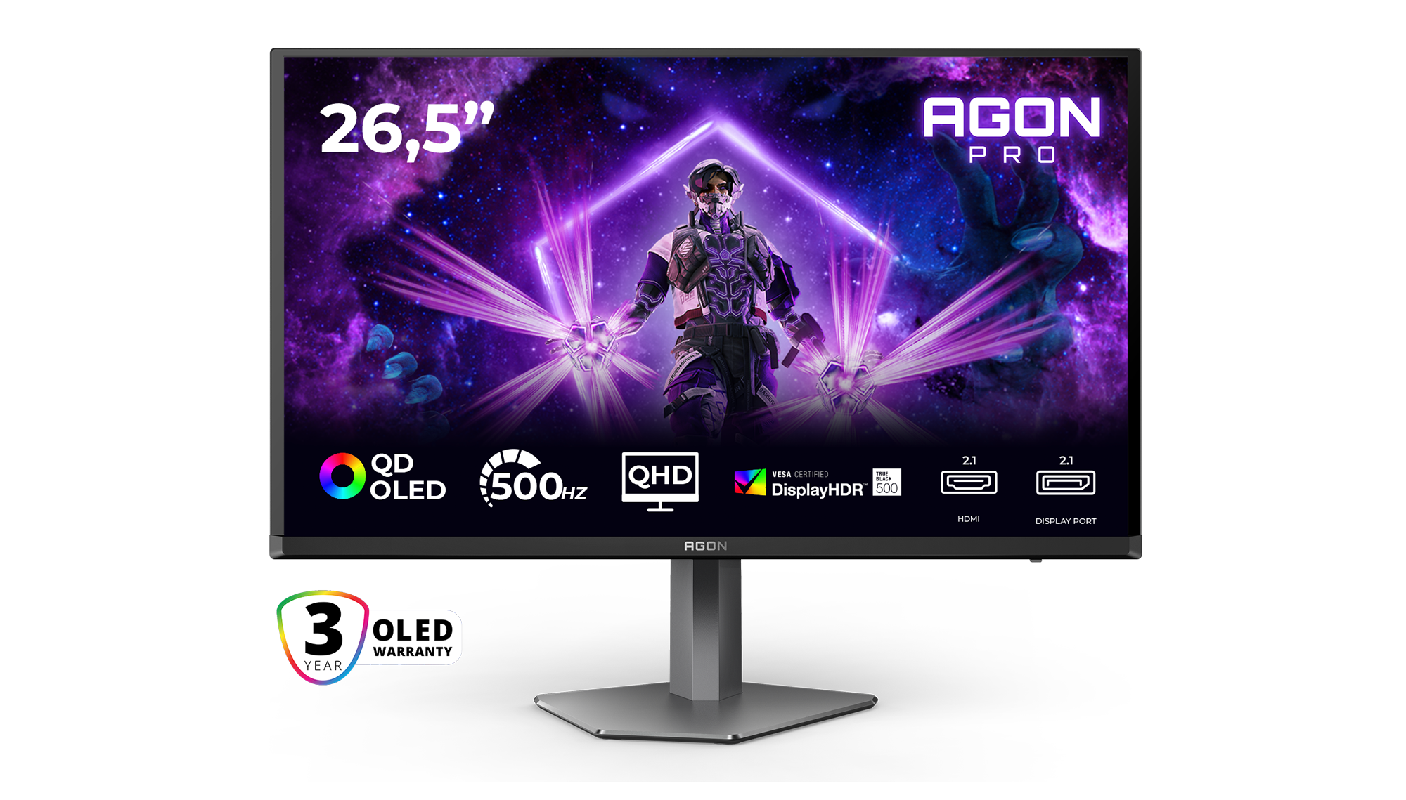 AGON PRO AG276QKD2 - 500 Hz gaming monitor QD-OLED