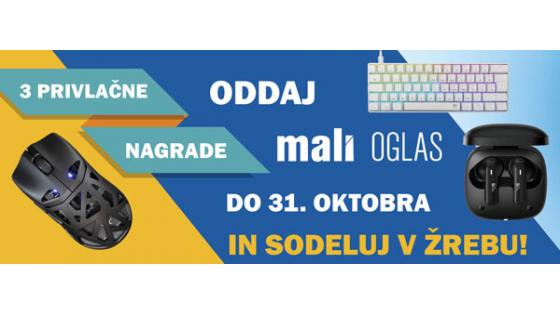 Čakajo te privlačne nagrade: slušalke, tipkovnica, miška …