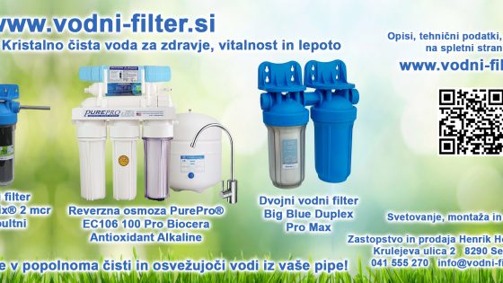 Čista in osvežujoča voda iz vaše pipe