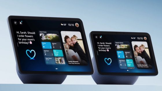 Novi pametni zasloni Amazon z boljšim dizajnom in AI zmogljivostmi