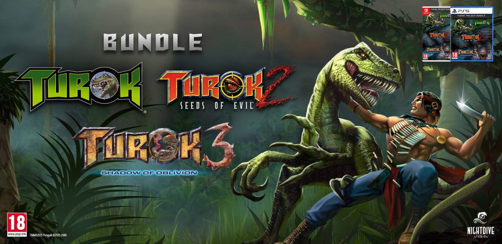 Legendarni lovec na dinozavre se vrača v Turok Trilogy Bundle