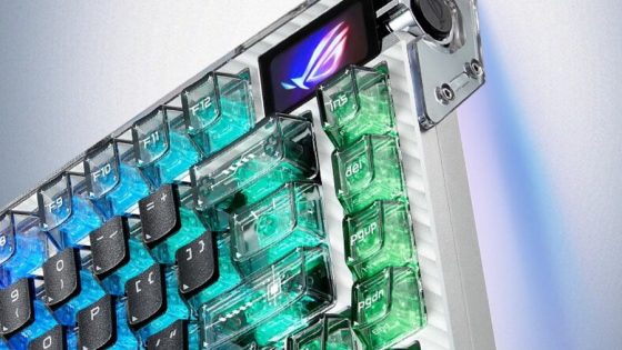 Prosojna tipkovnica z OLED zaslonom