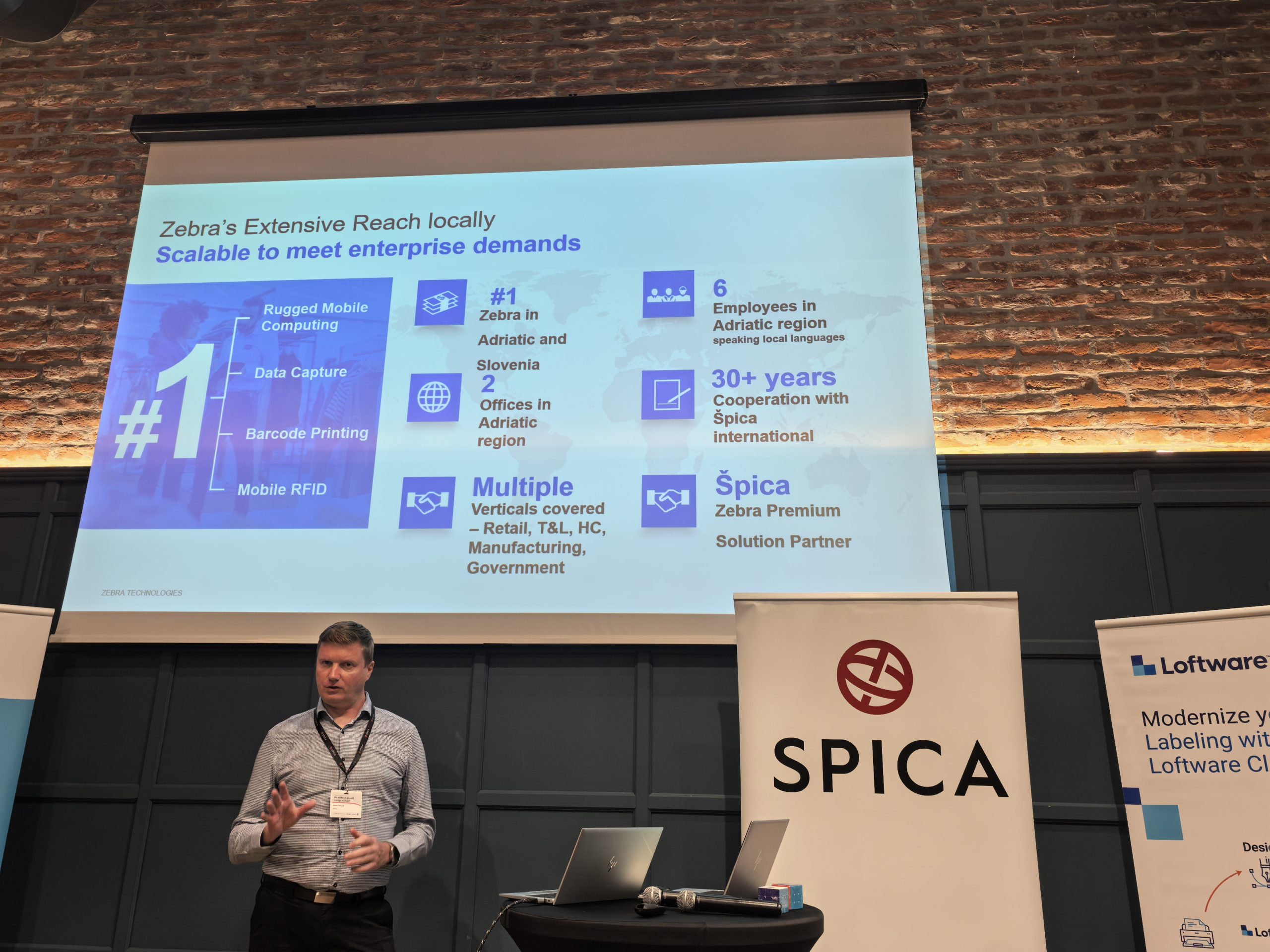 Marko Vencelj je predstavil vlogo podjetja Zebra Technologies v verigi označevanja