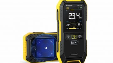 Brezkontaktni merilec vlage WMT-10 omogoča merjenje vlage v različnih materialih brez poškodovanja površine – ne glede na to, ali gre za les, zidove, beton in omet.