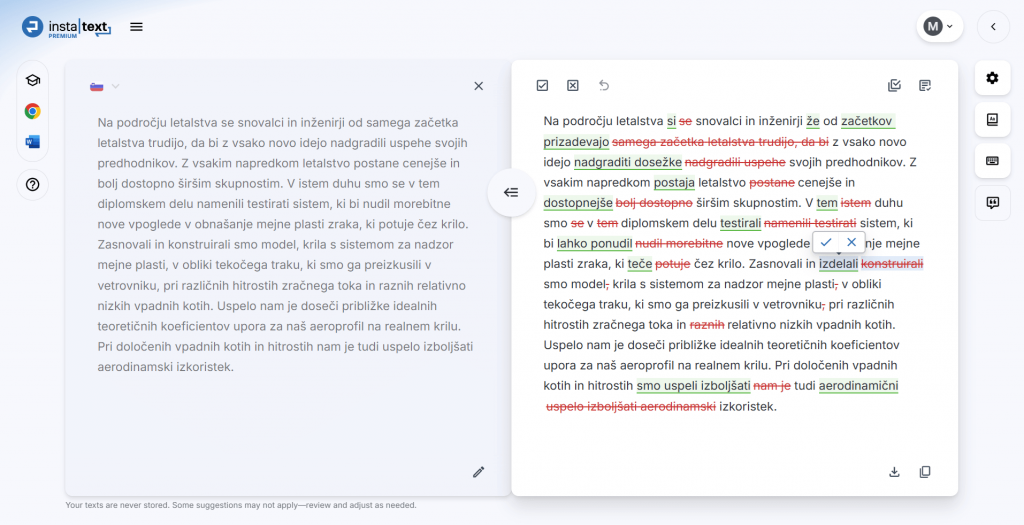 Spletni urejevalnik InstaText je preprost in predvsem zelo učinkovit pripomoček.