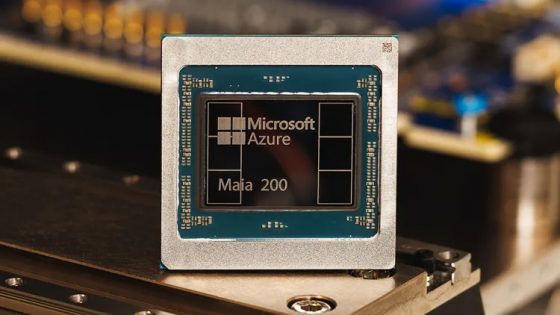 Microsoft razkril UI pospeševalnik Maia 200: močnejši od Amazonovega Trainium in Googlovega TPU