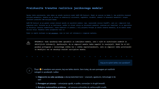 Poznate velike jezikovne modele za slovenščino?