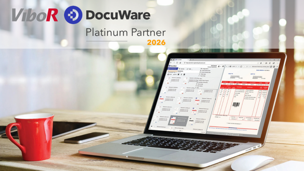 Vibor tudi v letu 2026 ohranja prestižni DocuWare Platinum Partner status
