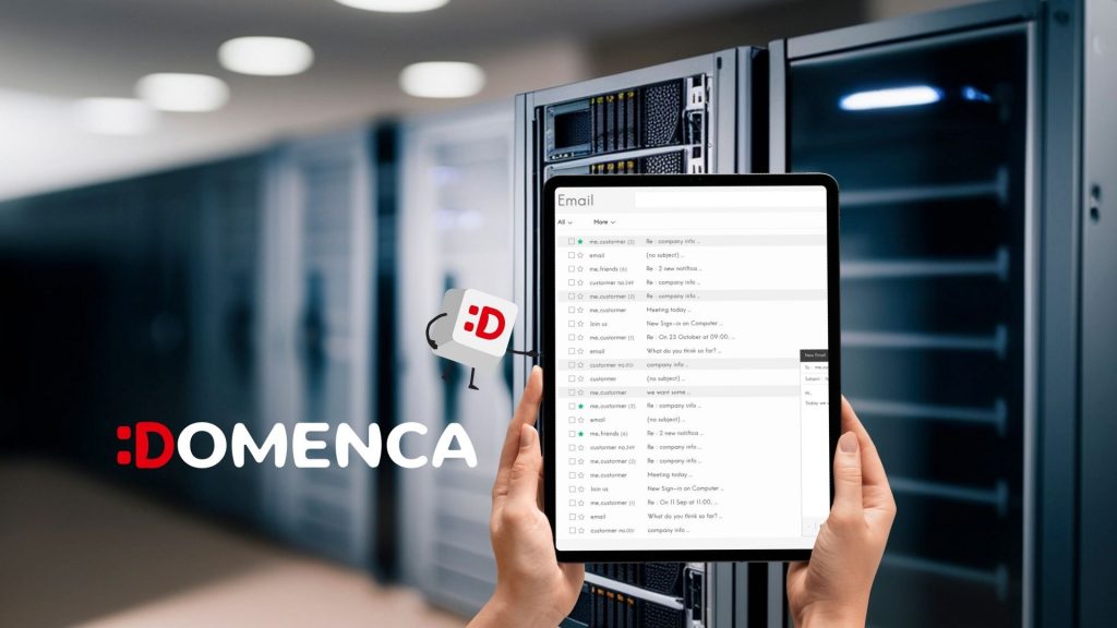 Zasebni e-mail strežnik Domenca: varen, prilagodljiv in stroškovno učinkovit