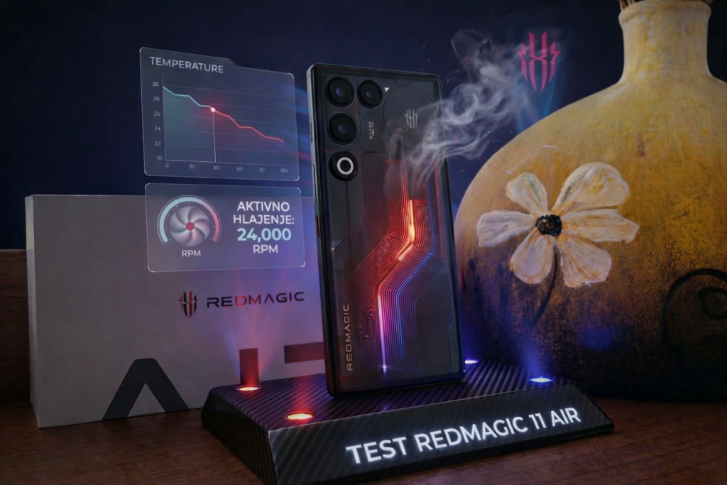 Test RedMagic 11 Air – telefon z ventilatorjem? Hudo!