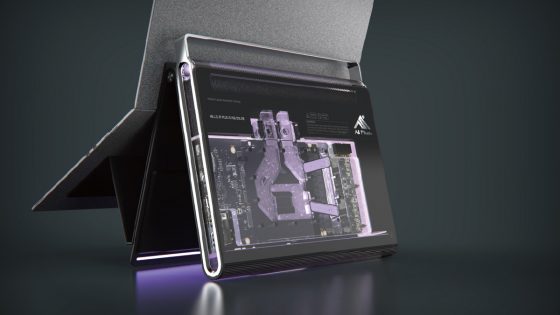 Futuristični prenosnik z vodno hlajeno grafiko