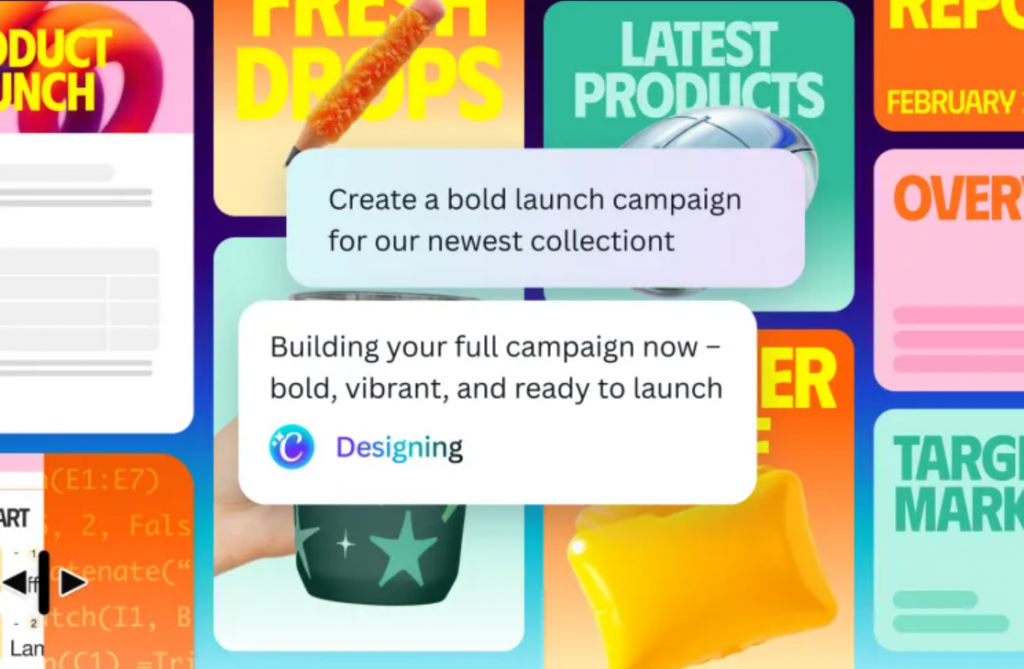 Canva postaja UI vozlišče za ustvarjanje