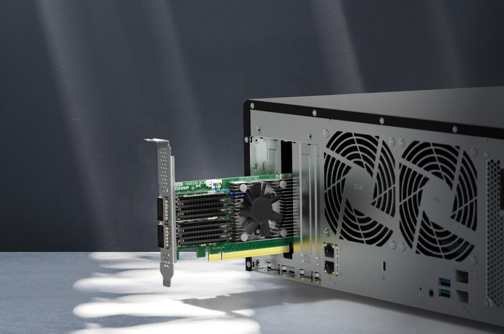 Odpravite ozka grla v omrežju z mrežno kartico QNAP QXG-100G2SF-BCM