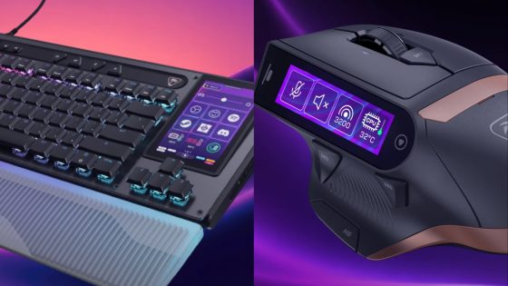 Tipkovnice in miške z vgrajenimi zasloni na dotik