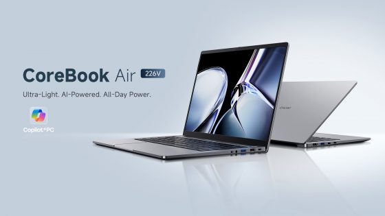 CHUWI predstavlja novi CoreBook Air: Copilot+ PC z zaslonom 2,8K in procesorjem Intel Lunar Lake