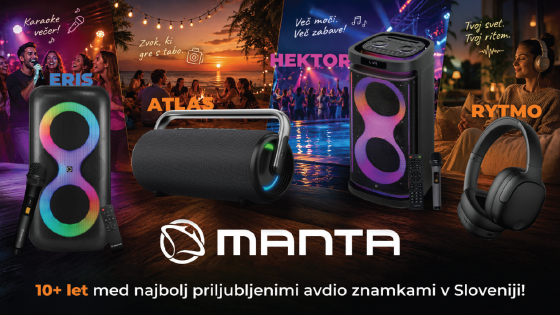 Pripravljeni na poletne zabave? MANTA ima pravi zvočnik za vas