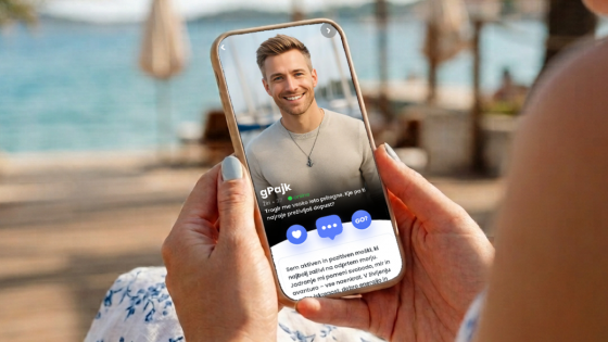 Video, glas in muska: novi multimedijski profili za učinkovito spletno zmenkarjenje na plaži