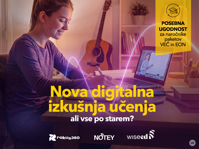 Telemach v svojo ponudbo dodaja storitve za podporo učenju mladih